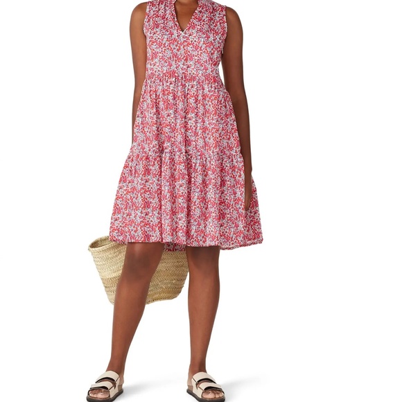 NWT J Crew Summer 2020 Rebecca Liberty Dress Floral Pockets Lined New Large - Picture 3 of 11